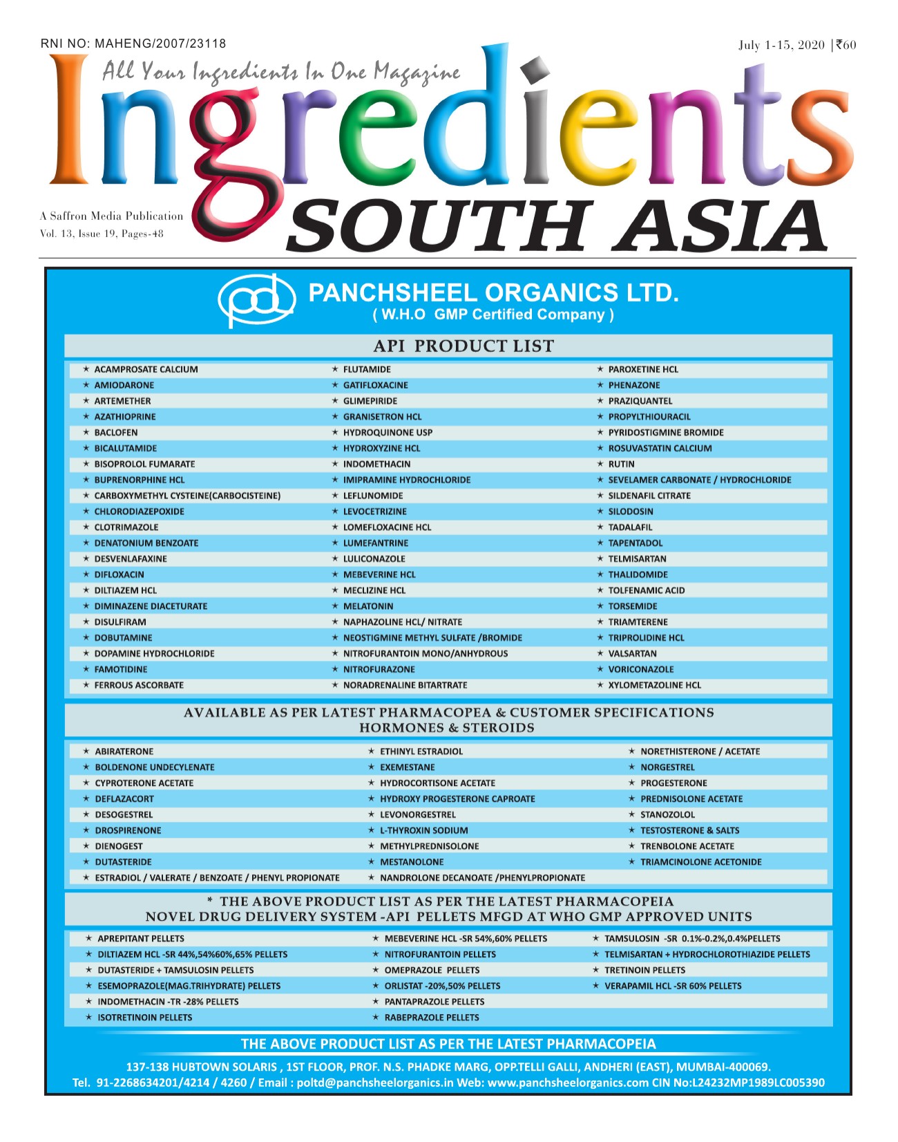 Ingredients South Asia